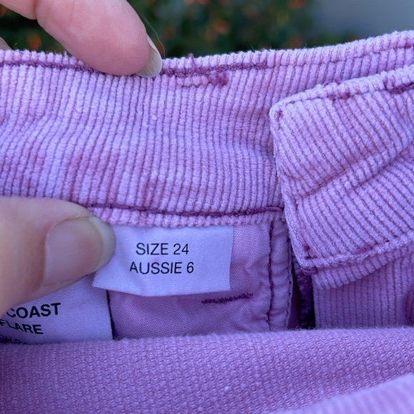 Rolla’s Pink Corduroy Eastcoast Flare ~ High Rise Pants - Picture 11 of 12